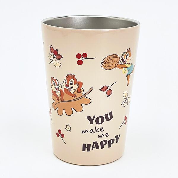 ディズニー チップとデール ステンレスタンブラー ベージュ ランチ コップ Di･･･