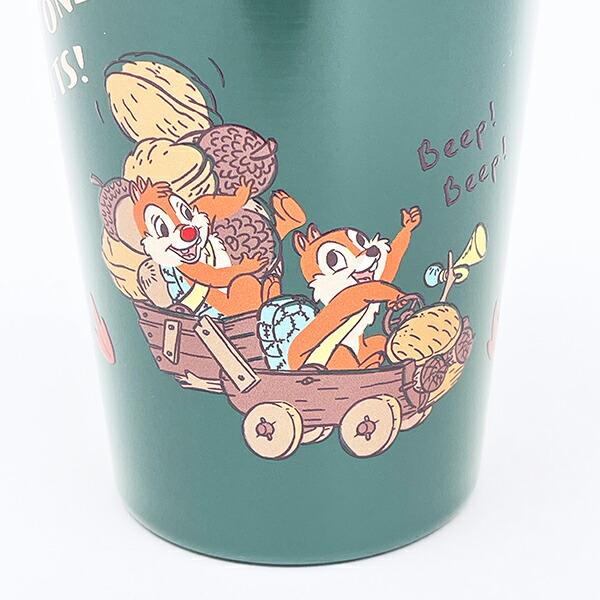 ディズニー チップとデール ステンレスタンブラー グリーン ランチ コップ Disney 商品画像2：キャラグッズPERFECT WORLD TOKYO