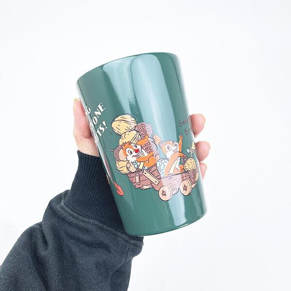 ディズニー チップとデール ステンレスタンブラー グリーン ランチ コップ Disney 商品画像5：キャラグッズPERFECT WORLD TOKYO