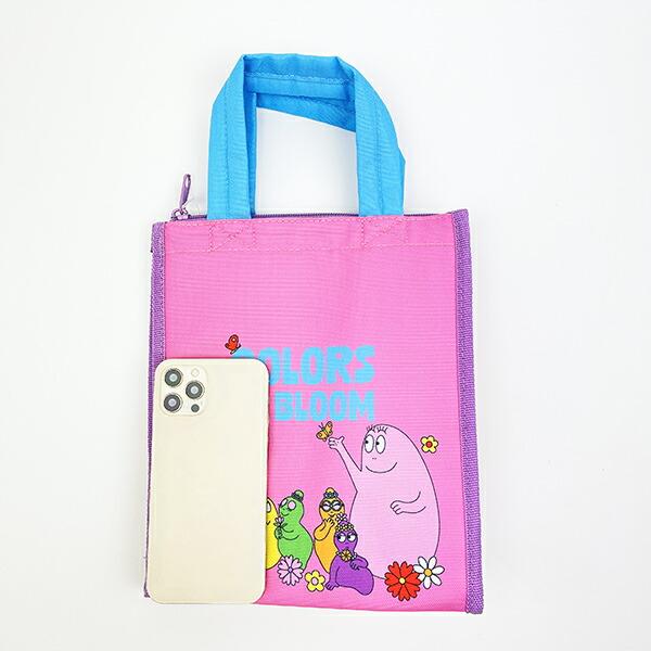 バーバパパ スクエア ランチバッグ(M) ピンク ランチ 商品画像5：キャラグッズPERFECT WORLD TOKYO