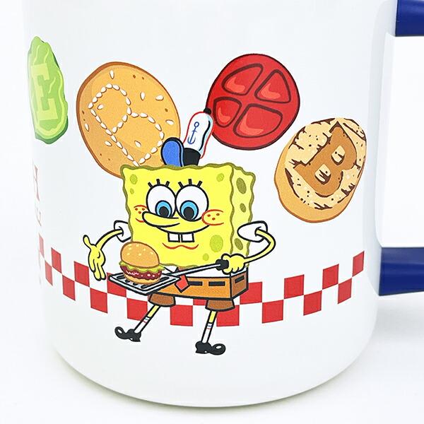 スポンジボブ フタ付きステンレスマグカップ ホワイト コップ 商品画像2：キャラグッズPERFECT WORLD TOKYO