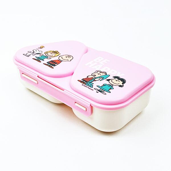 スヌーピー おにぎりランチボックス BE HAPPY ピンク SNOOPY 商品画像3：キャラグッズPERFECT WORLD TOKYO