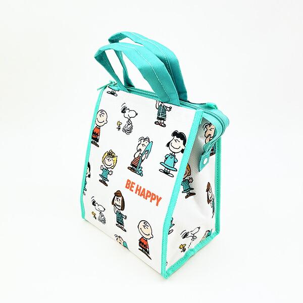 スヌーピー スクエアランチバッグ(M) BE HAPPY アイボリー SNOOPY 商品画像5：キャラグッズPERFECT WORLD TOKYO