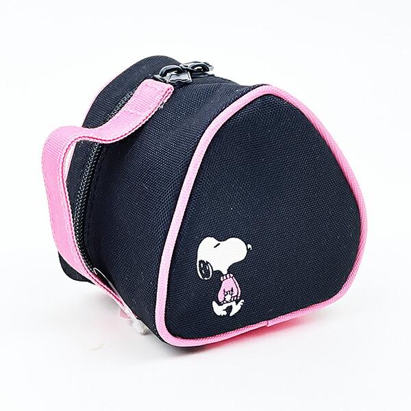 スヌーピー チャーリーブラウン おにぎりランチバッグ ブラック SNOOPY 商品画像3：キャラグッズPERFECT WORLD TOKYO
