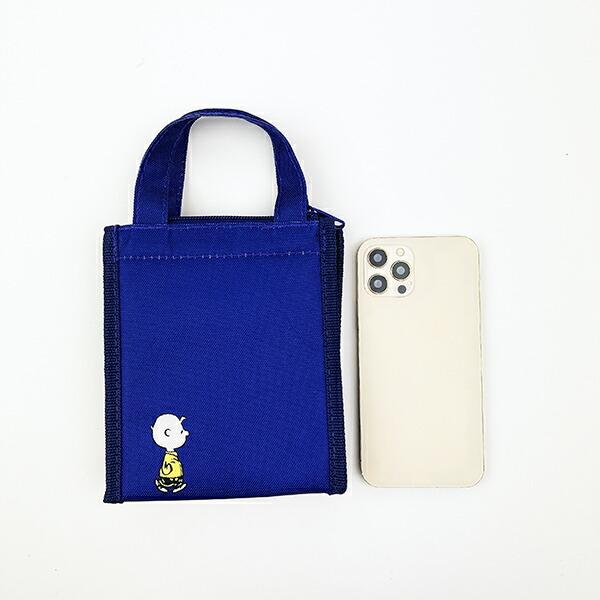 スヌーピー スクエアランチバッグ(SS) ネイビー SNOOPY 商品画像3：キャラグッズPERFECT WORLD TOKYO