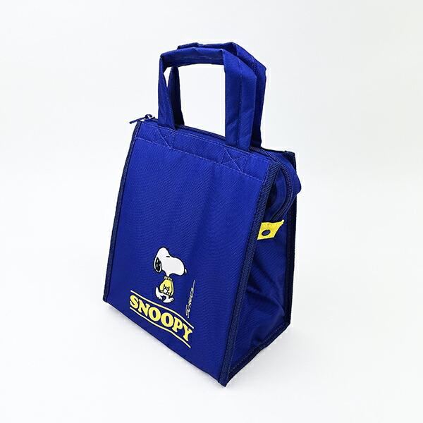 スヌーピー スクエアランチバッグ(M) ネイビー SNOOPY 商品画像5：キャラグッズPERFECT WORLD TOKYO