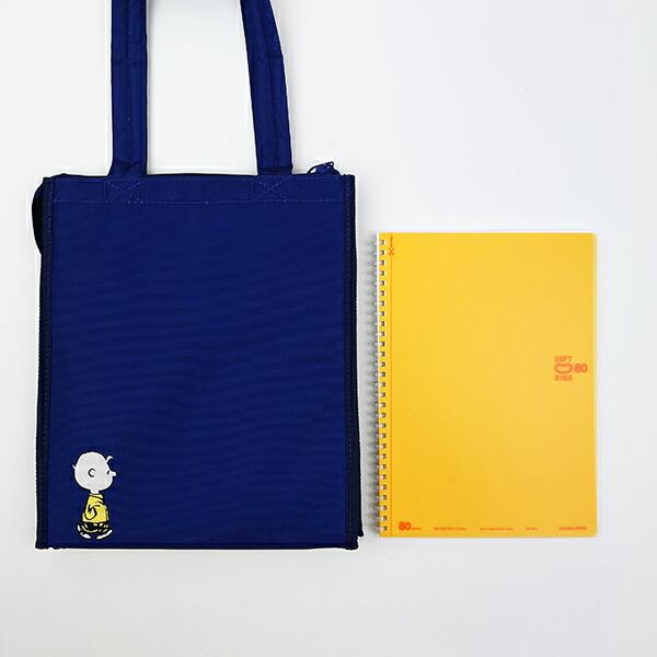 スヌーピー スクエアランチバッグ(L) ネイビー SNOOPY 商品画像3：キャラグッズPERFECT WORLD TOKYO