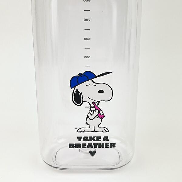 スヌーピー ブルー ドリンクボトル (L) 水筒 ランチ SNOOPY 商品画像2：キャラグッズPERFECT WORLD TOKYO