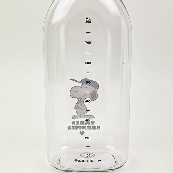 スヌーピー ブルー ドリンクボトル (L) 水筒 ランチ SNOOPY 商品画像3：キャラグッズPERFECT WORLD TOKYO