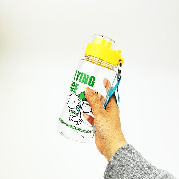 スヌーピー ストラップ付きドリンクホルダー(M) クリア ランチ 水筒 SNOOPY 商品画像6：キャラグッズPERFECT WORLD TOKYO