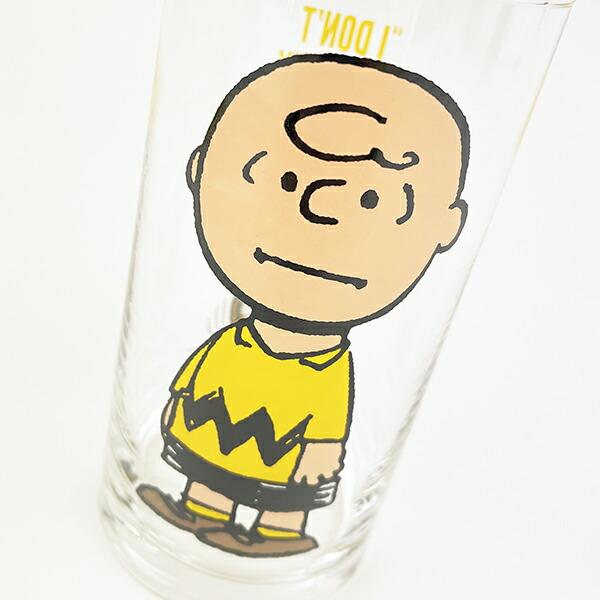 スヌーピー チャーリーブラウン グラス(イエロー) コップ 日本製 SNOOPY 商品画像2：キャラグッズPERFECT WORLD TOKYO