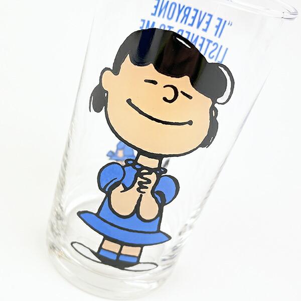スヌーピー ルーシー グラス(ブルー) コップ 日本製 SNOOPY 商品画像2：キャラグッズPERFECT WORLD TOKYO