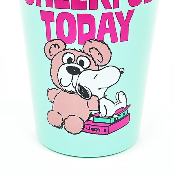 スヌーピー ステンレスタンブラー (グリーン) コップ SNOOPY 商品画像2：キャラグッズPERFECT WORLD TOKYO