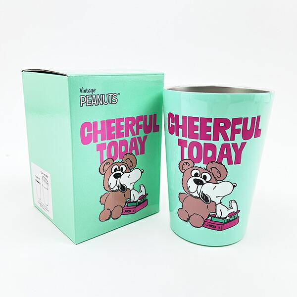 スヌーピー ステンレスタンブラー (グリーン) コップ SNOOPY 商品画像5：キャラグッズPERFECT WORLD TOKYO