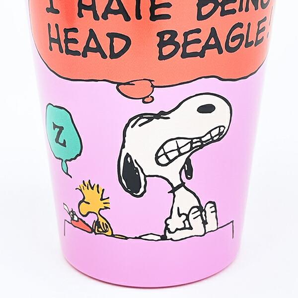 スヌーピー ステンレスタンブラー ピンク コップ SNOOPY 商品画像2:キャラグッズPERFECT WORLD TOKYO