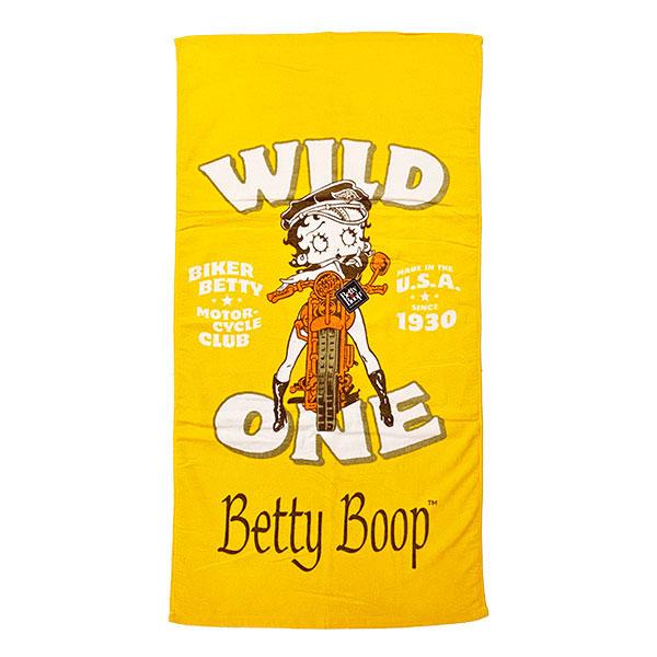 ベティー ブープ(Betty Boop) バスタオル (イエロー) ベティちゃん 商品画像1：キャラグッズPERFECT WORLD TOKYO