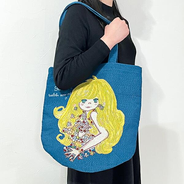 水森亜土 和雑貨 ゴブラン トートバッグ サムワン ネイビー 商品画像8：キャラグッズPERFECT WORLD TOKYO