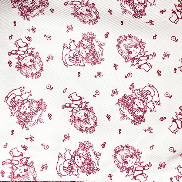 水森亜土 和雑貨 ゴブラン トートバッグ フラワー バーガンディー 商品画像6：キャラグッズPERFECT WORLD TOKYO