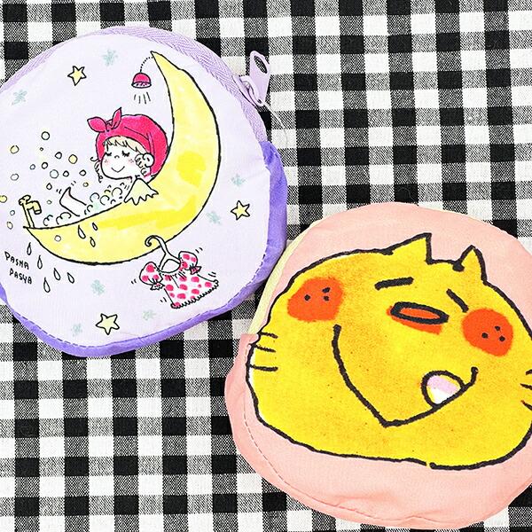 水森亜土 ネコ エコバッグ レッド×ピンク 商品画像8：キャラグッズPERFECT WORLD TOKYO