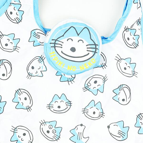 11ぴきのねこ カオ エコバッグ (ブルー) 商品画像2：キャラグッズPERFECT WORLD TOKYO
