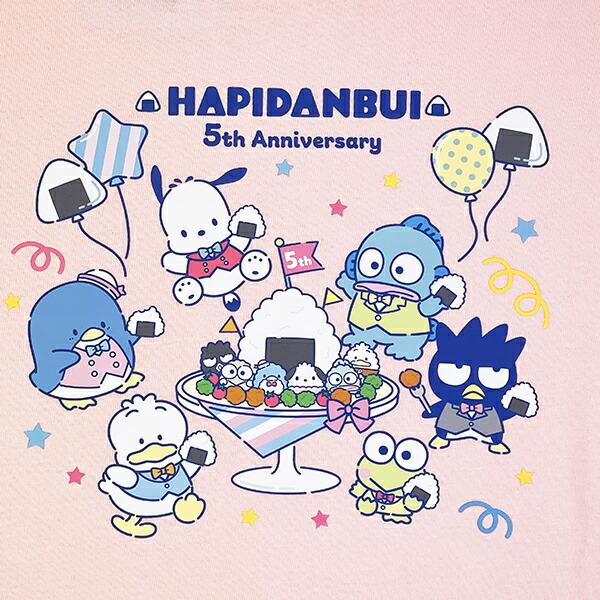 サンリオ はぴだんぶい 5th おむすび Tシャツ(M) ピンク Sanrio アパレル 商品画像2：キャラグッズPERFECT WORLD TOKYO