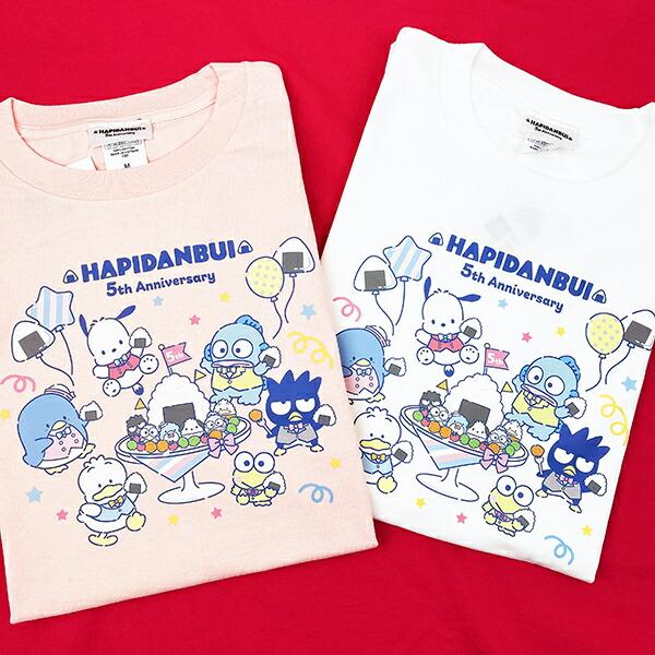サンリオ はぴだんぶい 5th おむすび Tシャツ(M) ピンク Sanrio アパレル 商品画像5：キャラグッズPERFECT WORLD TOKYO