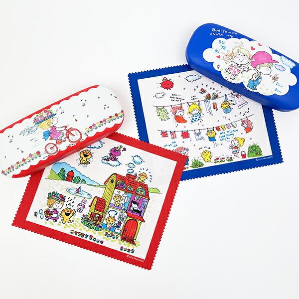 水森亜土 メガネケース ジテンシャ (レッド) 商品画像6：キャラグッズPERFECT WORLD TOKYO