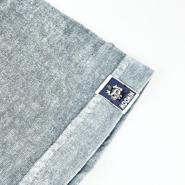 ムーミン ピグメント刺繍Tシャツ(L) グレー アパレル MOOMIN 商品画像3：キャラグッズPERFECT WORLD TOKYO