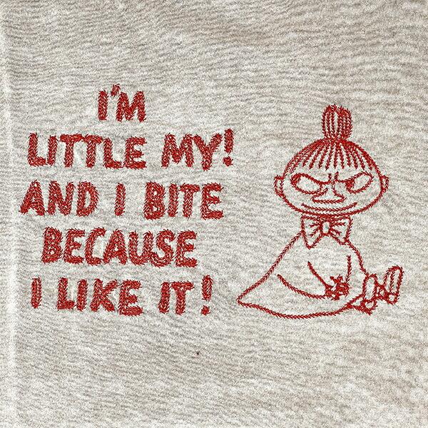 ムーミン リトルミイ ピグメント刺繍Tシャツ(L) ベージュ アパレル MOOMIN 商品画像2：キャラグッズPERFECT WORLD TOKYO