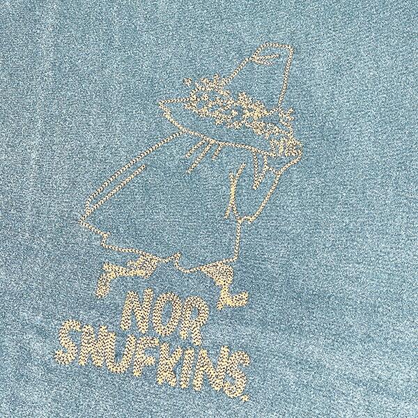 ムーミン スナフキン ピグメント刺繍Tシャツ(L) グリーン アパレル MOOMIN 商品画像2：キャラグッズPERFECT WORLD TOKYO