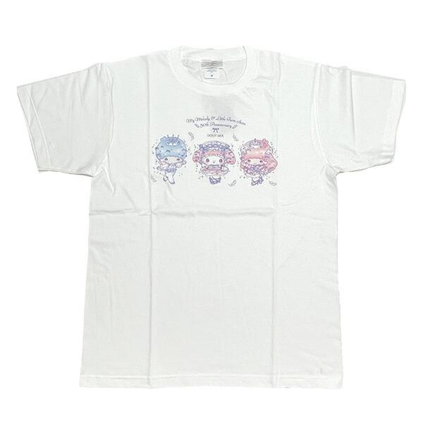 サンリオ マイメロディ&キキララ 50th×DOLLY MIX Tシャツ(M) ホワイト アパ･･･