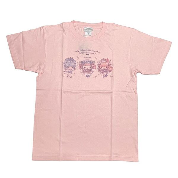 サンリオ マイメロディ&キキララ 50th×DOLLY MIX Tシャツ(M) ライトピンク ･･･