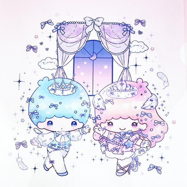 サンリオ マイメロディ&キキララ 50th×DOLLY MIX A4クリアファイル2枚セット 文具 Sanrio 日本製 商品画像3：キャラグッズPERFECT WORLD TOKYO