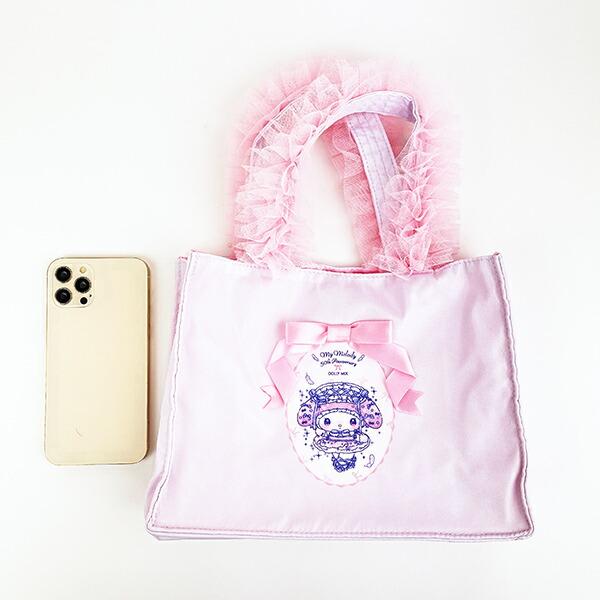 サンリオ マイメロディ 50th×DOLLY MIX フリルスクエアハンドバッグ ライトピンク ランチ Sanrio 商品画像7：キャラグッズPERFECT WORLD TOKYO