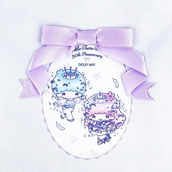 サンリオ キキララ 50th×DOLLY MIX フリルスクエアハンドバッグ ライトパープル ランチ Sanrio 商品画像2：キャラグッズPERFECT WORLD TOKYO