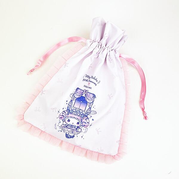 サンリオ マイメロディ 50th×DOLLY MIX フリル巾着 ライトピンク Sanrio 商品画像5：キャラグッズPERFECT WORLD TOKYO