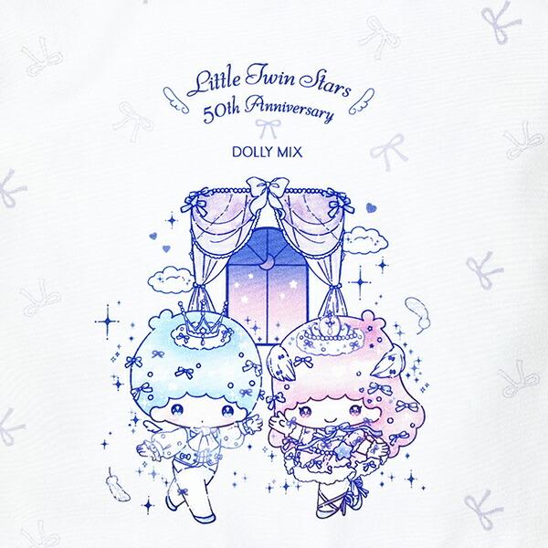 サンリオ キキララ 50th×DOLLY MIX フリル巾着 ライトパープル Sanrio 商品画像2：キャラグッズPERFECT WORLD TOKYO
