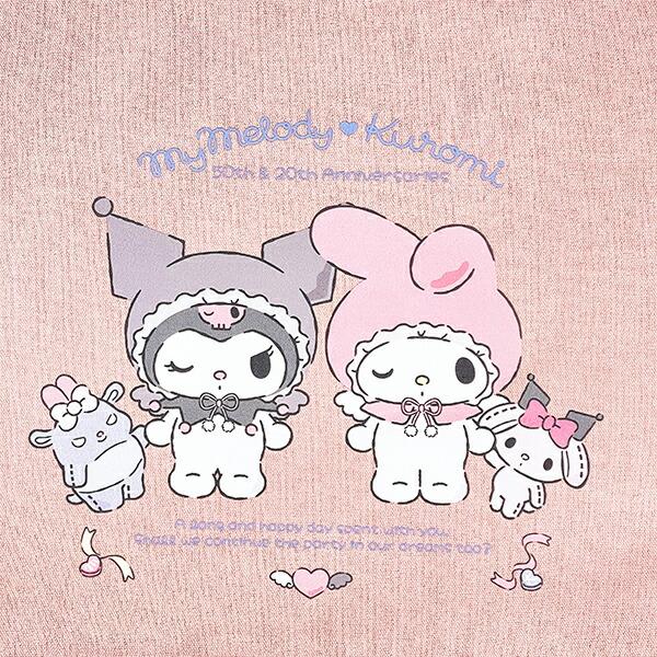サンリオ マイメロディ50th ＆クロミ20th エンジェルトートバッグ ピンク Sanrio 商品画像2：キャラグッズPERFECT WORLD TOKYO