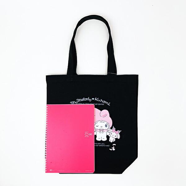 サンリオ マイメロディ50th ＆クロミ20th エンジェルトートバッグ ブラック Sanrio 商品画像3：キャラグッズPERFECT WORLD TOKYO