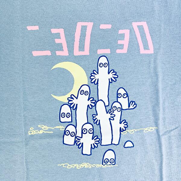 ムーミン ニョロニョロ Tシャツ(M) ブルー アパレル MOOMIN 商品画像2：キャラグッズPERFECT WORLD TOKYO