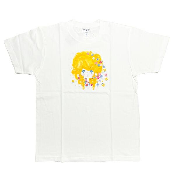 水森亜土 dear 半袖Tシャツ(M) ホワイト アパレル
