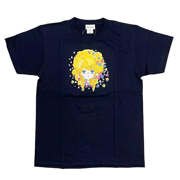 水森亜土 dear 半袖Tシャツ(M) ネイビー アパレル