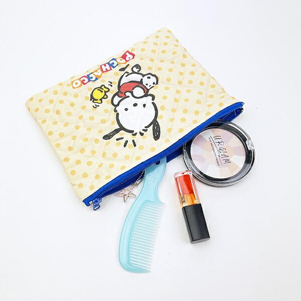 サンリオ ポチャッコ キルティングポーチ 日本製 Sanrio 商品画像5：キャラグッズPERFECT WORLD TOKYO