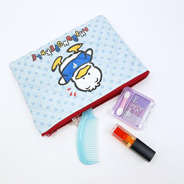サンリオ あひるのペックル キルティングポーチ 日本製 Sanrio 商品画像6：キャラグッズPERFECT WORLD TOKYO