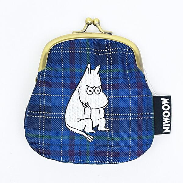 ムーミン チェック ジャガード がま口財布 コインケース MOOMIN