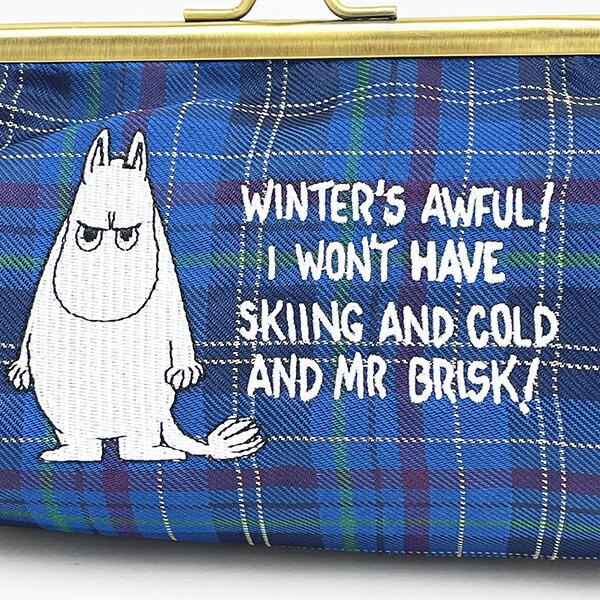 ムーミン チェック ジャガード がま口ポーチ MOOMIN 商品画像2：キャラグッズPERFECT WORLD TOKYO
