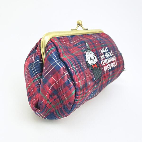 ムーミン リトルミイ チェック ジャガード がま口ポーチ MOOMIN 商品画像3：キャラグッズPERFECT WORLD TOKYO