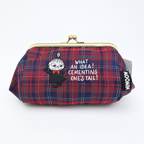 ムーミン リトルミイ チェック ジャガード がま口ポーチ MOOMIN