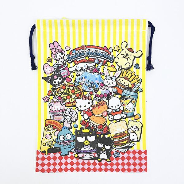 サンリオキャラクターズ 巾着 アメリカンダイナーシリーズ 日本製 Sanrio