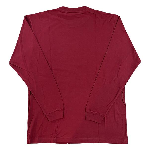 水森亜土 刺繍ロングスリーブTシャツ オンナノコ バーガンディー 長袖 アパレル 商品画像3：キャラグッズPERFECT WORLD TOKYO